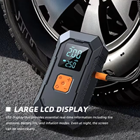 Lampe de poche LED SOS Outil d'urgence Chargeur de batterie de voiture portable 1500A 10000mah Démarreur de voiture avec compresseur d'air pour motos
