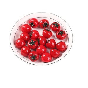 Breloque en résine en forme de petite tomate pour la fabrication de bijoux DIY, colliers et accessoires pour boucles d'oreilles - Product Image 3