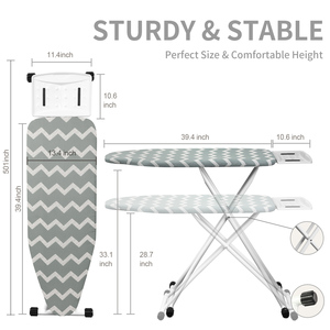 Hấp dẫn giá chất lượng tốt có thể điều chỉnh ba lớp có thể gập lại chân ống thép ủi đứng với quần áo Rack cho phòng tắm - Product Image 5