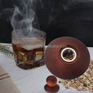 Cocktail Người Hút Thuốc UFO Hộp Owith Nắp Ork 4 Hương Vị Gỗ Chip Butan Torch Set Cho Whiskey Uống Nhà Máy - Product Image 4