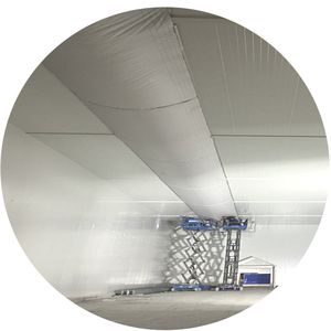 Nhà sản xuất ống dẫn khí vải chống cháy cấp độ 260g/㎡ B1 cho nơi công cộng bảo quản lạnh với tiêu chuẩn tiết kiệm năng lượng - Product Image 1