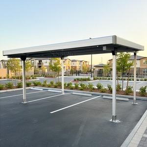 Abri <span class=keywords><strong>solaire</strong></span> photovoltaïque pour <span class=keywords><strong>voitures</strong></span>, structure en aluminium, pour <span class=keywords><strong>2</strong></span> véhicules, pour une production d'énergie efficace - Product Image 2