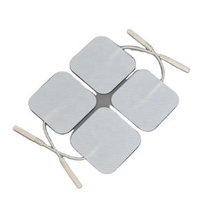 Mesin pemijat PIN kembali digunakan elektroda tidak tenunan disesuaikan elektroda Pigtail Tens elektronik perekat diri ECG elektroda puluhan - Product Image 1