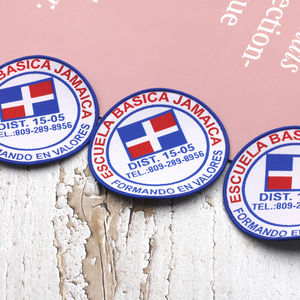 โรงงานผลิตตัวอย่างป้ายปักลายดามัสก์คุณภาพสูงแบบตัดด้วยเลเซอร์ - Product Image 4