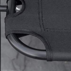 เก้าอี้พับคู่แบบพกพาสำหรับ 2 ผู้ใหญ่ พร้อมที่วางแขนไม้และที่วางแก้วสำหรับตกปลา - Product Image 5