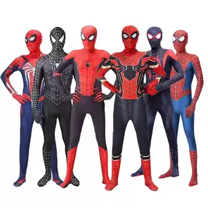 Fiesta de Halloween TV y película Spider Cosplay disfraces adultos ropa conjuntos Spider Man Hero ropa para niños