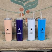 Gobelet isotherme droit et fin de 20 oz, personnalisable, avec impression UV, double paroi sous vide, de qualité supérieure, pour promotion