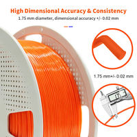 Filamen PETG 1.75mm 1kg Filamen Plastik Printer 3D, Filamen PETG 3D Dasar, Bebas Kusut Tanpa Penyumbatan untuk Pencetakan FDM