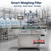 Machine de remplissage automatique de liquides Solidpack avec pesage |   Remplisseur haute précision pour fûts, seaux et bouteilles (5-30L)