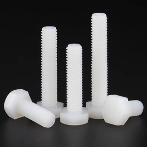 M3 M4 M5 M6 M8 M10 M12 Trắng Bên Ngoài Lục Giác Nylon Vít Bướm Nuts Metric Cách Điện Bu Lông Nhựa Kết Hợp Bộ - Product Image 3
