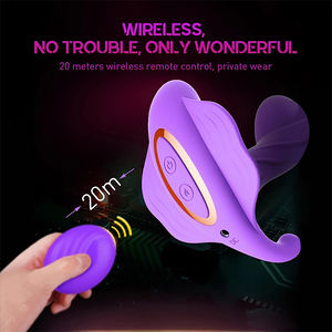 Vibrador de Silicona con Control Remoto por Aplicación, Estimulador de Clítoris y Punto G con Forma de Mariposa, Juguetes Sexuales para Mujeres - Product Image 1