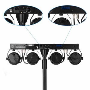 2019 vendite calde 60W DMX in Grado di Set di Luce 48PCS RGBW Led <span class=keywords><strong>Par</strong></span> Bar Fase di Illuminazione Con Il Basamento - Product Image 2