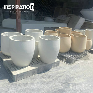 <span class=keywords><strong>Poterie</strong></span> carrée en fibre de béton Grc Décoration de maison et de <span class=keywords><strong>jardin</strong></span> - Product Image 1