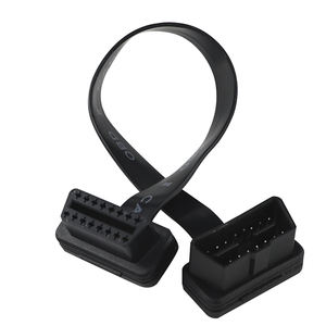 Kabel Y Splitter OBD2 16 Pin Male ke 2 Female Konektor Ekstensi 12V Aksesoris Mobil Adaptor Kabel Harness Otomotif Pipih - Product Image 3