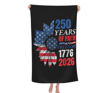 Serviette de plage portable anti-sable imprimée « 250 ans de l'indépendance américaine », édition commémorative 250, directement de l'usine américaine