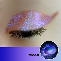 Ombre à paupières sirène de qualité cosmétique Pigments de caméléon Aurora Poudre libre irisée dans de petits pots