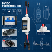 Pemutus Sirkuit Surya DC 1000V 32A IP65 MCB Sakelar Pemutus dengan Kabel MC4 Pra-kabel untuk Sistem Tenaga PV