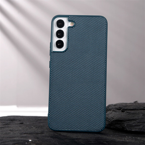 Custodia in Nylon intrecciato 3D per <span class=keywords><strong>Samsung</strong></span> Galaxy S23 S22 S21 Plus Ultra <span class=keywords><strong>S20</strong></span> <span class=keywords><strong>FE</strong></span> S10 nota custodia protettiva in tessuto traspirante con bordo morbido Funda - Product Image 2