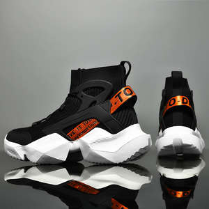 High-Top Breathable Mesh Men's Casual Running Outdoor Sneakers-High Quality Plus <b>Size</b> Fashion Walking <b>Shoes</b> - Product Image 5