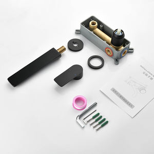 新设计隐藏式水龙头内置式断开式黄铜盆水龙头2孔冷热浴室盆水龙头 - Product Image 6