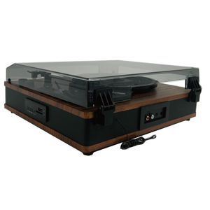 Tourne-disque multifonctionnel pour disques vinyles avec radio FM, lecture et enregistrement via Bluetooth, USB et carte SD - Product Image 5