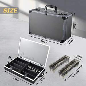 Estuche Profesional para Barberos - Estuche Portátil para Herramientas de <span class=keywords><strong>Barber</strong></span>ía, Organizador de Cortapelos con Cerraduras Combinadas - Product Image 2