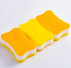 Hot selling dish washing scrubber OEM Non-woven scouring pad cleaning sponge for kitchen