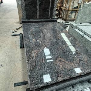 Надгробный памятник Samistone в австралийском стиле из черного гранита: портретный, с вертикальным основанием, полированный, современный дизайн, для кладбища - Product Image 3