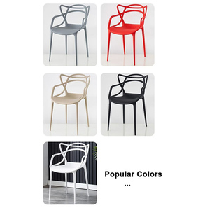 Chaise de jardin empilable au design contemporain avec <span class=keywords><strong>oreilles</strong></span> de <span class=keywords><strong>chat</strong></span>, résistante aux intempéries pour terrasse extérieure, restaurant, café, bistrot, chaises de salle à manger - Product Image 4