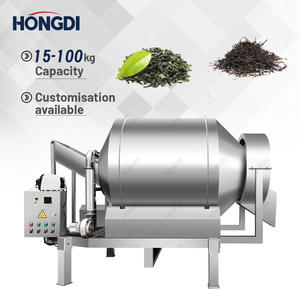 Machine à aromatiser le thé à tambour rotatif semi-circulaire en acier inoxydable avec système de pulvérisation pour le traitement chimique des feuilles de thé et l'amélioration de l'arôme - Product Image 2