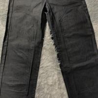 DENIMGUYS 2025 Pantalon de travail pour homme à double genouillère, style charpentier, en jean enduit de cire