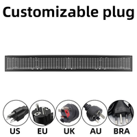 Barre de Stroboscope LED RGB Haute Qualité 666 LED 200W, Projecteur Mural LED pour Boîte de Nuit, KTV, DJ, Contrôle DMX512, Lumière de Scène Stroboscopique