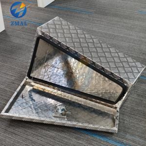 Bandeja <span class=keywords><strong>de</strong></span> <span class=keywords><strong>Aluminio</strong></span> Plateada Personalizada con Cerradura, Cubierta Protectora con Cerradura e Impermeable, Caja <span class=keywords><strong>de</strong></span> Herramientas Metálica para Camioneta - Product Image 5