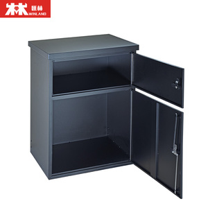 <span class=keywords><strong>Cassetta</strong></span> <span class=keywords><strong>Postale</strong></span> Moderna da Esterno in Metallo Zincato, Contenitore per Pacchi per Appartamenti, Decorazione da Esterno - Product Image 2