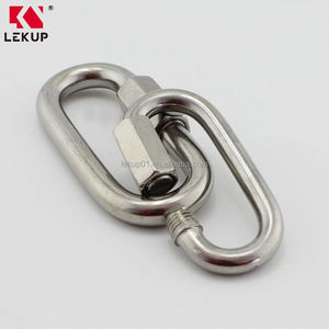 Connecteur de chaîne à verrouillage en forme de <span class=keywords><strong>D</strong></span> robuste M6 1/4 pouce, en acier inoxydable 304, à filetage rapide pour réparation de maillons de chaîne - Product Image 4