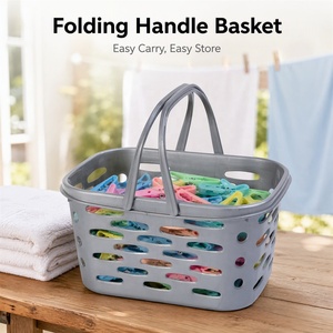 Cesta de Almacenamiento Multiusos de PP Rectangular, Moderna y Ecológica, con Asas, Apilable y Flexible para Uso en el Hogar, <span class=keywords><strong>Cocina</strong></span>, Lavandería y Baño - Product Image 2