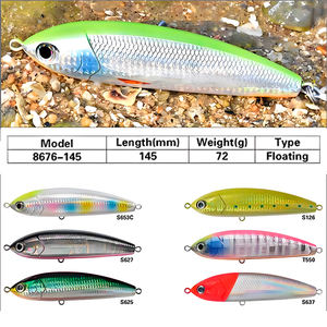 Leurre de pêche flottant 3D INSHORE TWITCHBAIT 145m 72g, leurre de pêche en eau salée, bar, saumon, zander, SWIM BAITS, leurre dur - Product Image 3