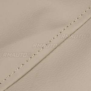 Housses de siège de voiturette de golf noires/beiges en cuir PU pour voiturette de golf personnalisée EZGO TXT RXV Club Car DS, ensemble de housses de siège imperméables - Product Image 5