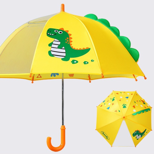 <span class=keywords><strong>Parapluie</strong></span> Enfant Dinosaure Cartoon 3D Personnalisé avec Logo, Manche Long, Cadre <span class=keywords><strong>Transparent</strong></span>, Anti-UV, Droit, Manuel, 8K - Product Image 1
