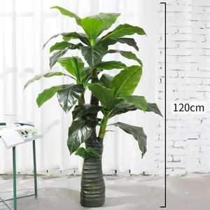 4 Feet Indoor Home Decor Artifical Palm <b>Tree</b> Artificiel Real Touch Leaf <b>Artificial</b> Rubber Plant <b>Tree</b> for Living Room Decor - Product Image 3