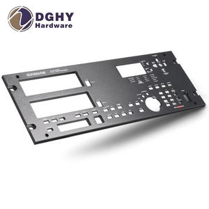 Dghy khách hàng trung tâm bộ phận kim loại chính xác <span class=keywords><strong>CNC</strong></span> gia công dịch vụ âm thanh Bảng điều khiển khuếch đại nhôm tấm phía trước - Product Image 4