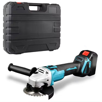Outil de découpe, de meulage et de polissage sans fil 20V, moteur sans balais, batterie au lithium, meuleuse d'angle de 5 pouces avec réglage de vitesse à 4 niveaux