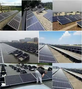 Système de panneaux solaires photovoltaïques avec seau en plastique lesté, montage <span class=keywords><strong>sur</strong></span> toit ou au sol, résistant aux UV - Product Image 5