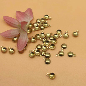 Supports de boucles d'oreilles demi-lune en cuivre pour la fabrication de bijoux, 20 mm, ton or, accessoires DIY - Product Image 5