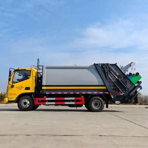 Camión de Basura de Compresión Diésel 4x2 de 9CBM, Vehículo de Recolección de Residuos, Camión Compactador de Basura, Venta Directa de Fábrica - Product Image 1