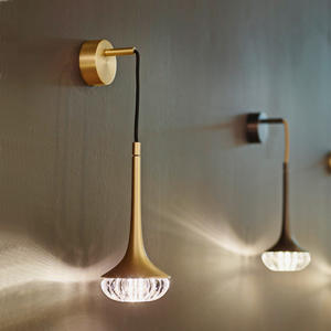 Applique Murale LED en Cuivre et Cristal de Style Nordique pour Hôtel, Restaurant, Chambre à Coucher, Éclairage Décoratif - Product Image 6