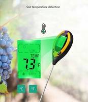 Testeur de sol 4-en-1 2026, mesure numérique du pH/humidité/température/luminosité du sol pour jardin et agriculture