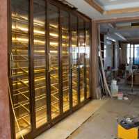 Enfriador de Vino Eléctrico Profesional, Refrigerador de Vino de Acero Inoxidable de Lujo, Gabinete de Almacenamiento de Vino con Luces LED para Uso Doméstico y Comercial