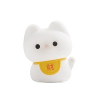 Lampe rechargeable en silicone pour chat mignon, lampe à capteur tactile, LED à intensité variable, veilleuse pour bébé, chambre d'enfant, cadeau pour fille