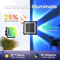 Lumière solaire OEM haute luminosité LED noire étanche pour jardin rondelles murales pour allée allée prix bon marché éclairage extérieur